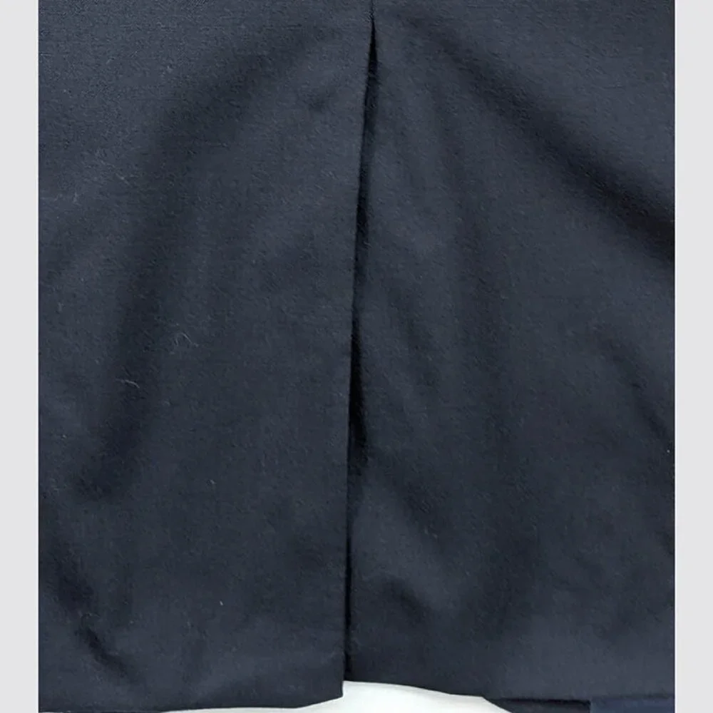 Lands' End 100% Wool Blazer Sport Coat Mens 48R Navy Traditional Preppy Academia